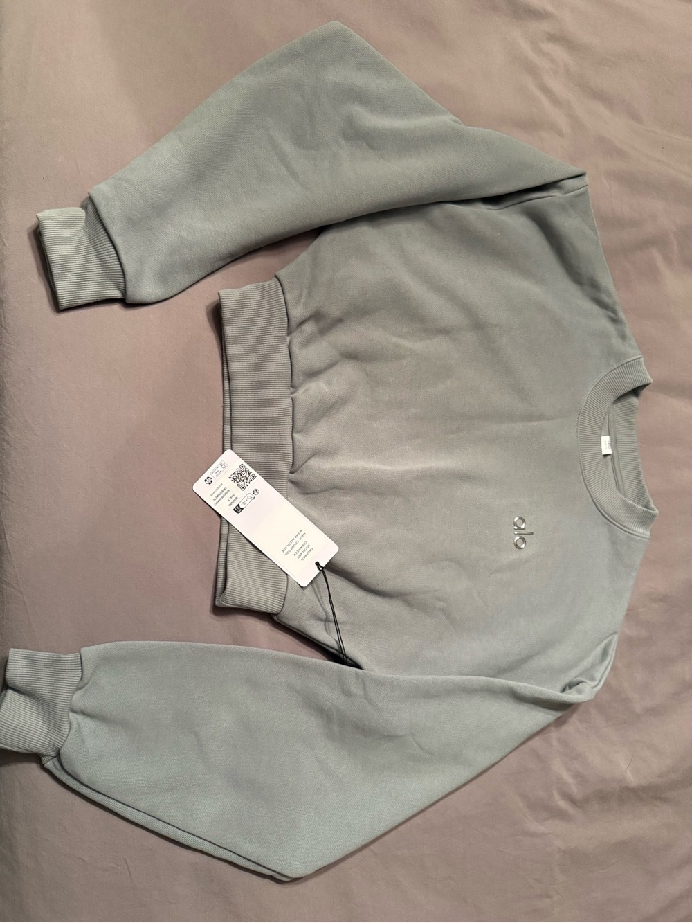 ALO Cropped Accolade Crew